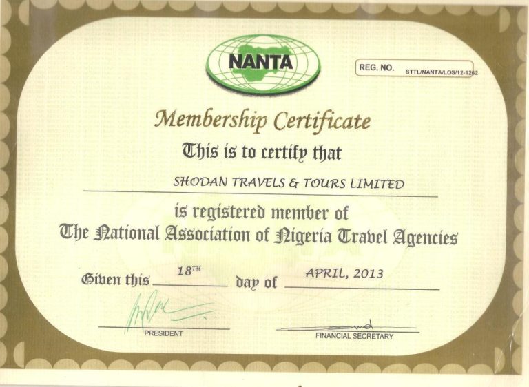 NANTA Certification